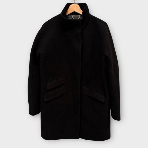 J. Crew Cocoon Italian Stadium-Cloth Wool Coat Size 8 - Picture 8 of 16